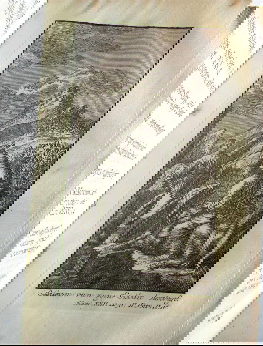 1746 ILLUSTRATED JEWISH SCRIPTUAL HISTORY antique 27 engravings - 7