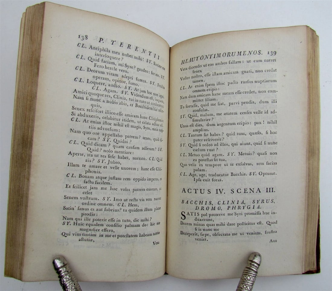 1772 TERENCE COMEDIES POETRY antique Publius Terentius Afer - 6