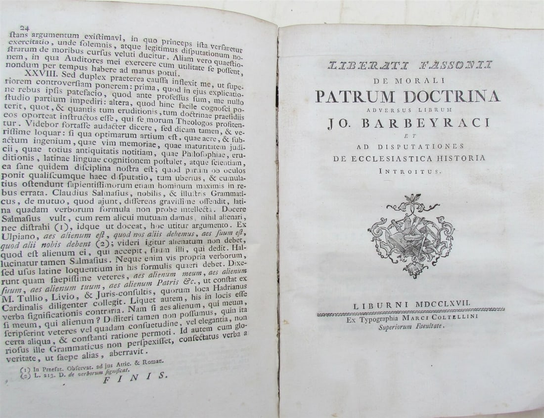 1760 VELLUM BINDING BEATITUDINE ANTE CHRITSI MORTEM OPUS ANTIQUE - 8