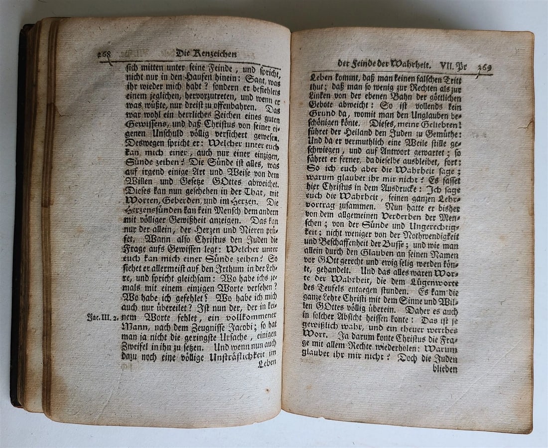 1739 COLLECTION OF SPEECHES by Vierter Theil NICELY BOUND antique GERMAN - 7