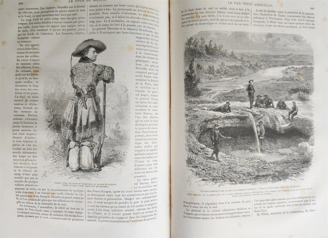 1868 HISTORY of VOYAGES ILLUSTRATED antique USA WILD WEST CAUCASUS ARCTIC SUDAN - 8