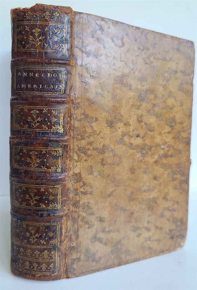 1776 ANECDOTES AMERICAINES antique FRENCH HISTORY of AMERICA - North & South - 2
