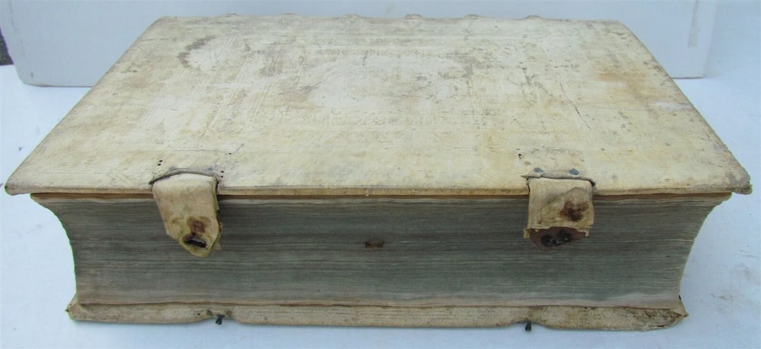 1759 PIGSKIN BOUND ANTIQUE FOLIO MONASTIC LIFE Codex Regularum by L. Holstenii - 3
