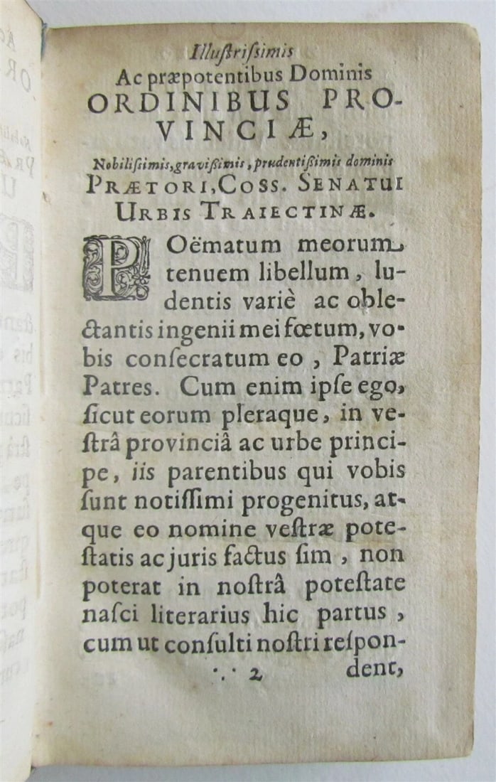 1645 POETRY by Nyendalius POEMATA ANTIQUE VELLUM BOUND 17th CENTURY - 3
