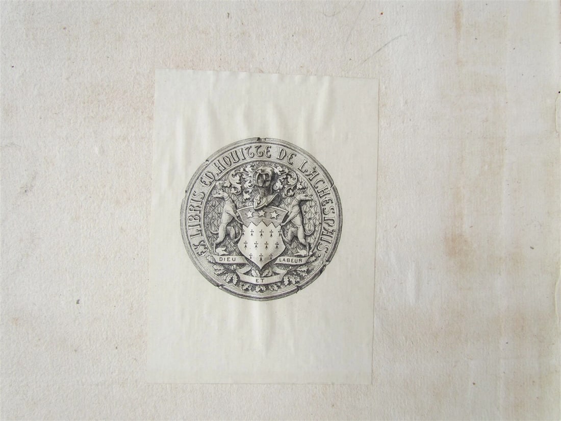 1727 GERMANIA SACRA by M. Hansiz BLINDSTAMPED PIGSKIN antique FOLIO w/ MAP - 6