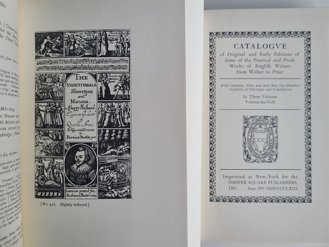 1958 3 vols CATALOG of ORIGINAL & EARLY EDITIONS of ENGLISH WRITERS illustrated - 2