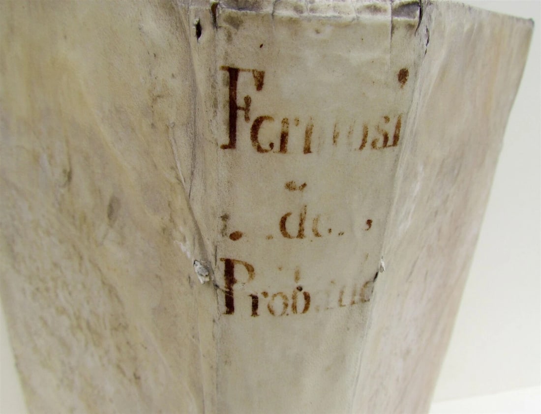1741 VELLUM BOUND ANTIQUE FOLIO by N. Fermosini HISPANI EPISCOPI - PROBATIONIBUS - 2