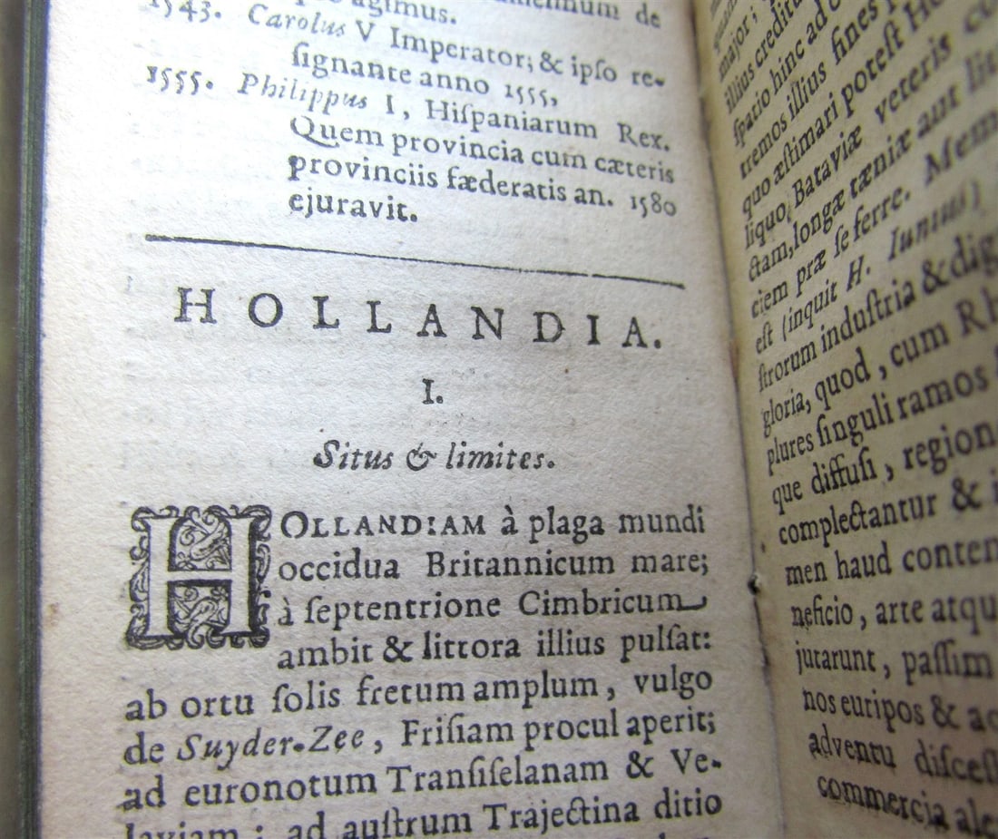 1630 BELGIUM ELZEVIR PUBL antique VELLUM United allies or Gelriae Holland Zeland - 5