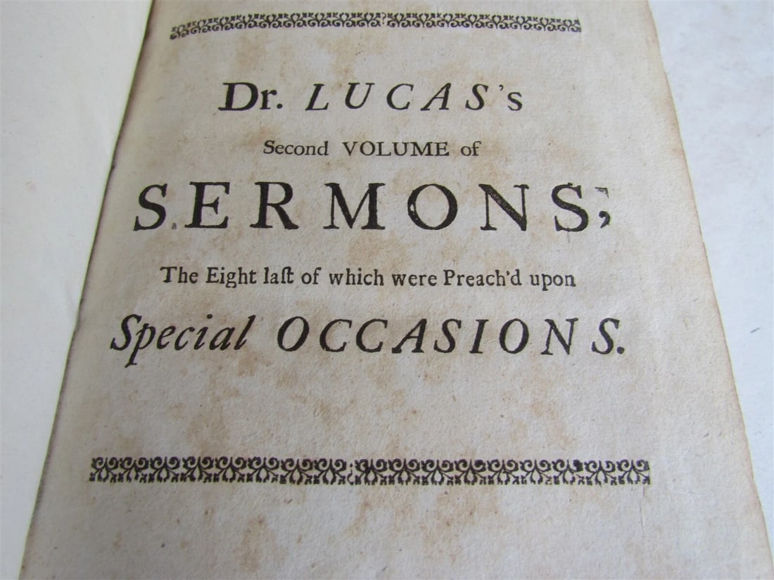 1716 SIXTEEN SERMONS by Rev. Dr. Richard Lucas in ENGLISH - 4
