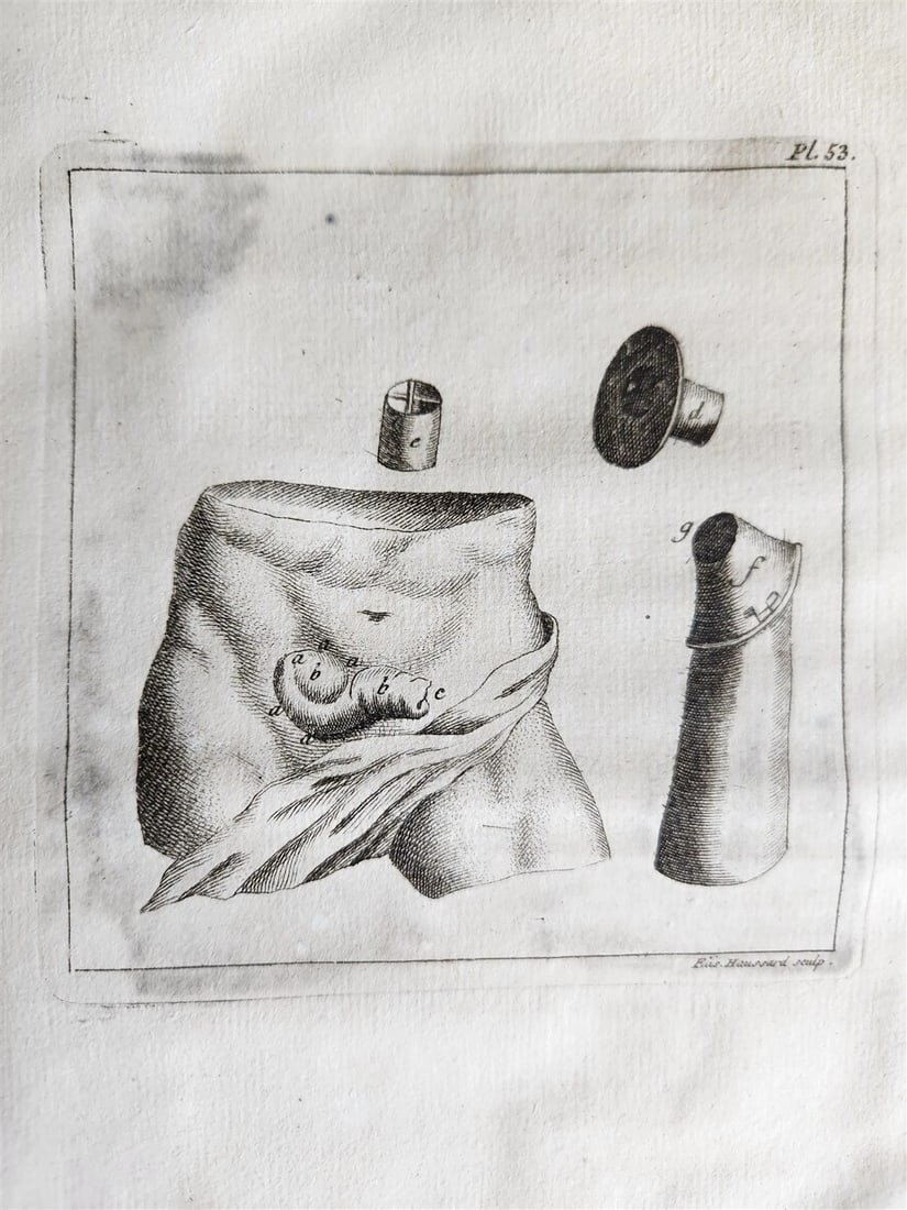 1750 MEDICAL TREATISE ILLUSTRATED ANATOMY by Francois PLANQUE antique V. 3 - 6