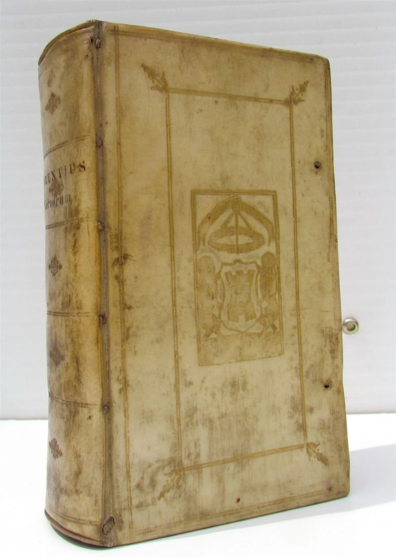 1686 TERENCE COMEDIES POETRY antique Publius Terentius Afer ARMORIAL VELLUM - 2