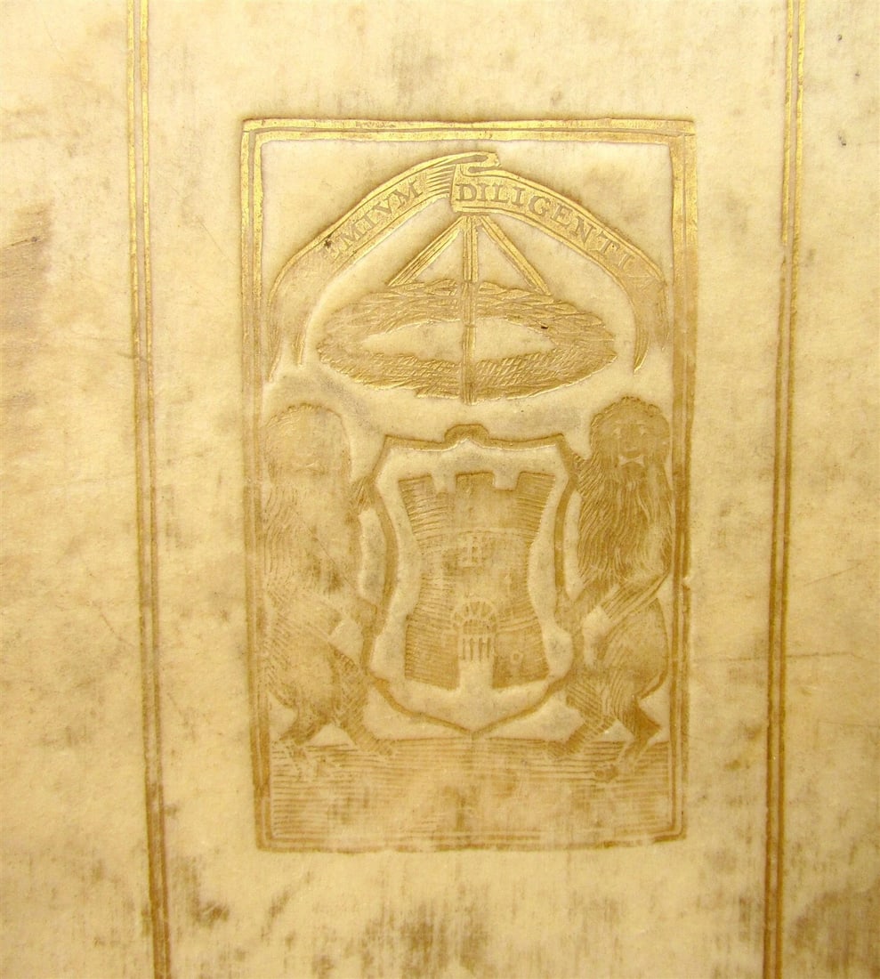 1686 TERENCE COMEDIES POETRY antique Publius Terentius Afer ARMORIAL VELLUM - 4