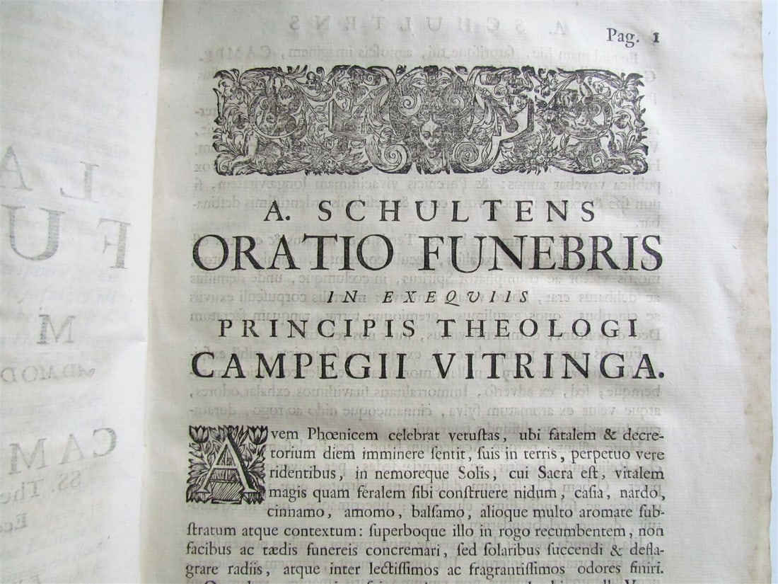 1722 2 VOLUMES Commentary on Isaiah by C.Vitringa antique FOLIOS VELLUM w/ MAP - 5