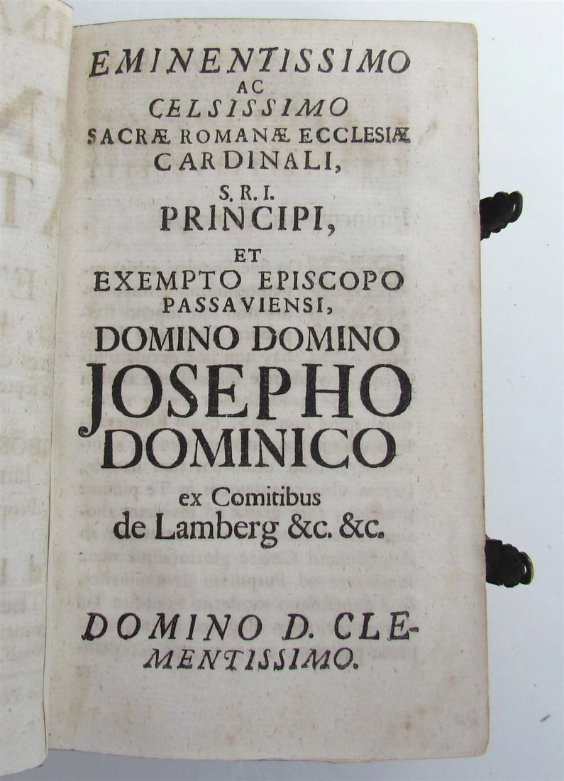 1738 COLUMNA et FIRMAMENTUM VERITATIS antique PIGSKIN BOUND in LATIN - 8