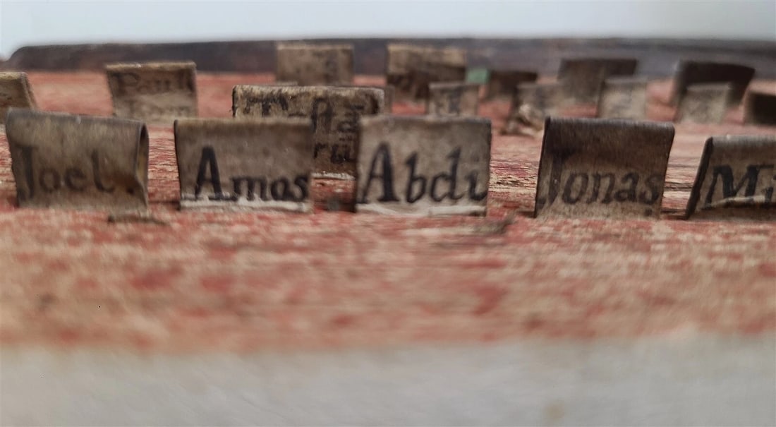 1770 BIBLE in LATIN - GERMAN ILLUSTRATED MASSIVE FOLIOS 2 volumes antique - 6