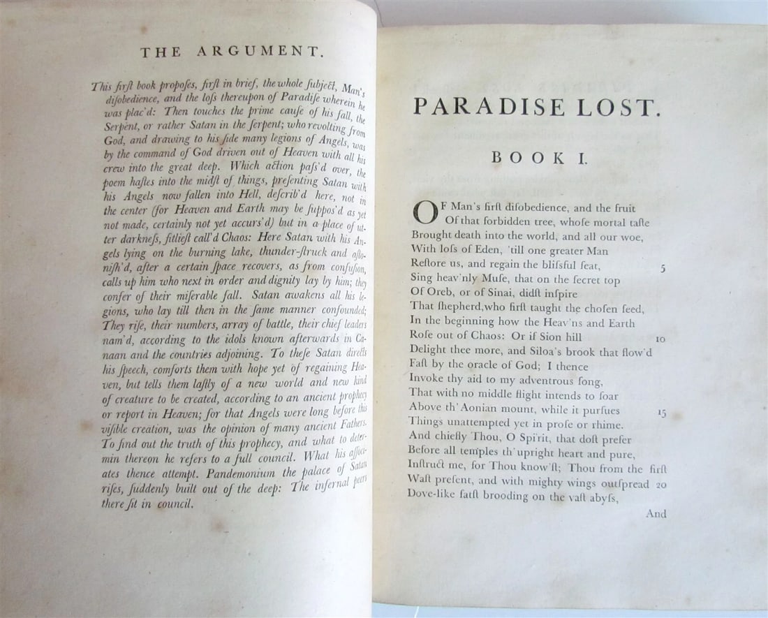 1759 JOHN MILTON 2 VOL. Paradise Lost & Paradise Regain'd Baskerville ANTIQUE - 7