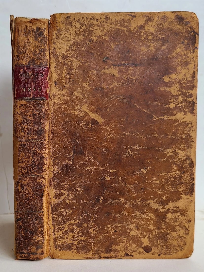 1822 SAINT'S EVERLASTING REST by RICHARD BAXTER antique AMERICANA - 2
