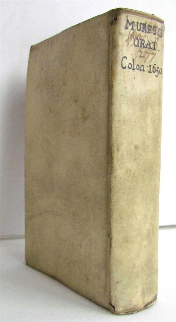 1650 M.ANTONII MURETI ORATORIS AS POETAE antique VELLUM ANCIENT ROMAN POETRY - 2