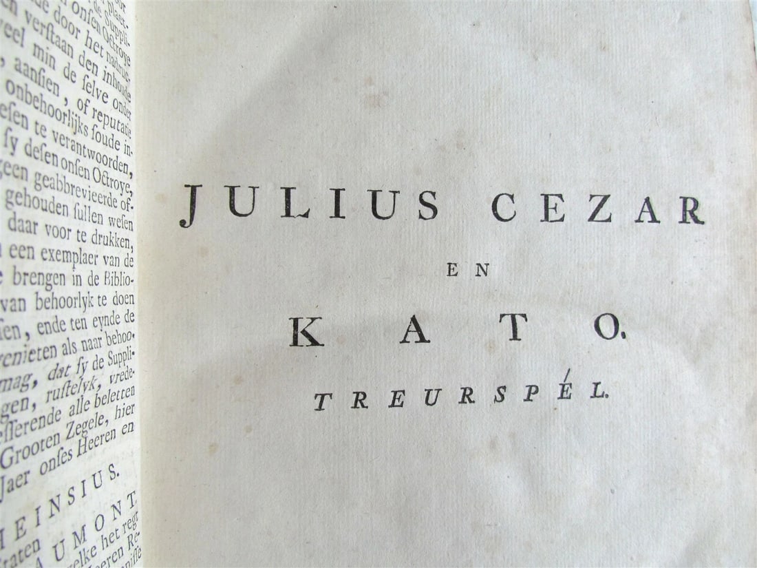 1751 3 VOLUMES VELLUM BOUND in DUTCH P. LANGENDIJK ANTIQUE w/ ENGRAVINGS - 8