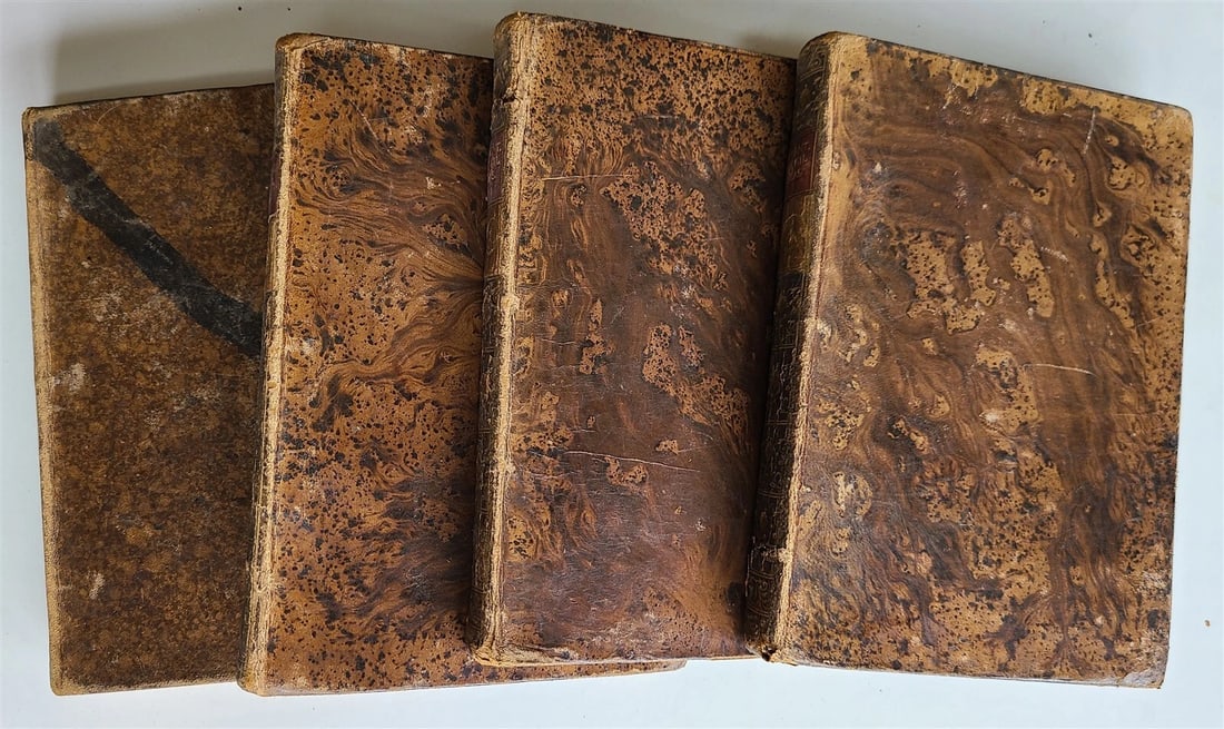 1787-1789 ADVENTURES of GIL BLASS 4 VOLUMES ILLUSTRATED antique in SPANISH - 2