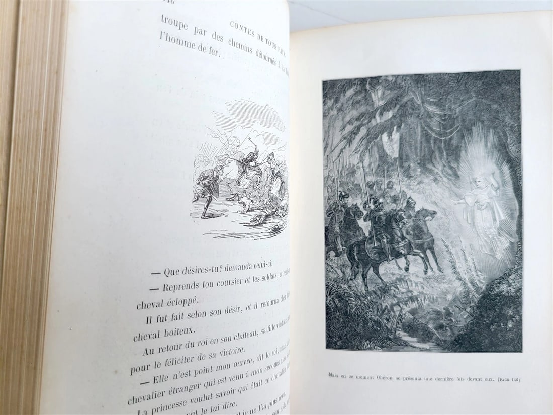 CONTES de TOUS PAYS par EMILE CHASLES antique ILLUSTRATED - 3