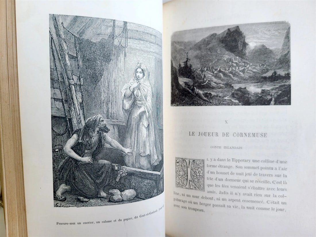 CONTES de TOUS PAYS par EMILE CHASLES antique ILLUSTRATED - 4