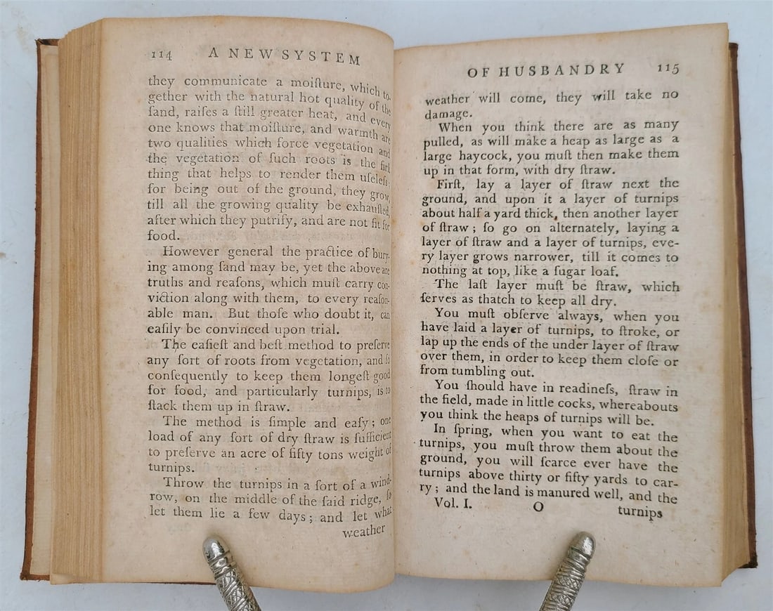 1785 NEW SYSTEM of HUSBANDRY antique by CHARLES VARLO AMERICANA - 3