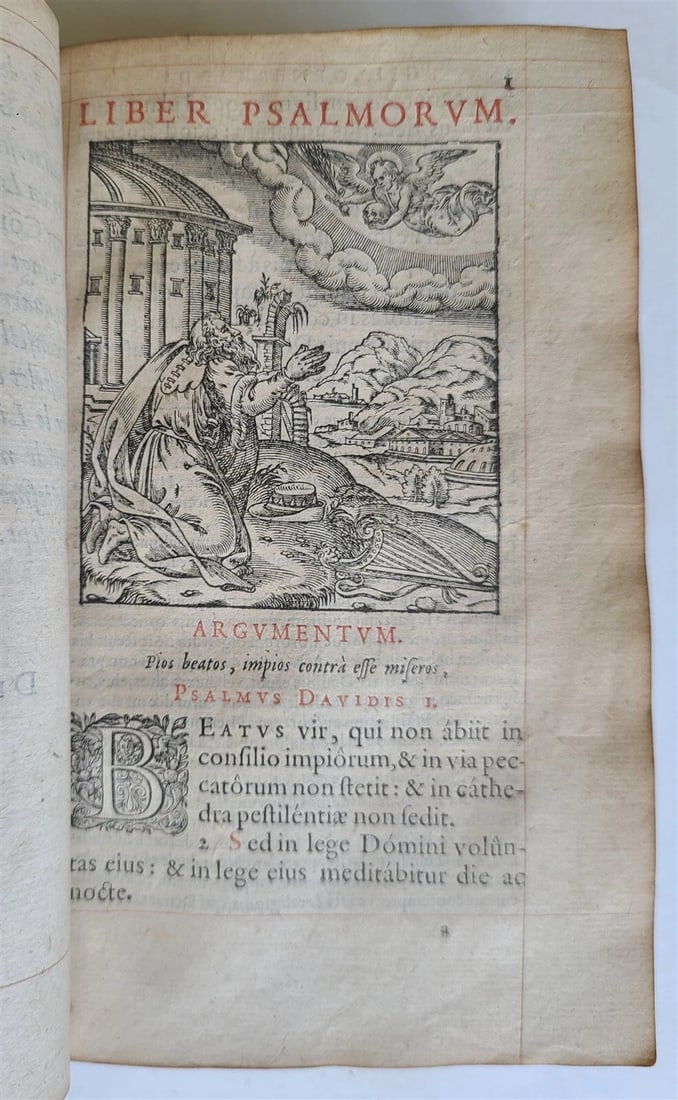 1588 PSALMS of DAVID ANTIQUE PSALTER BOOK 16th CENTURY RARE Bible - 2