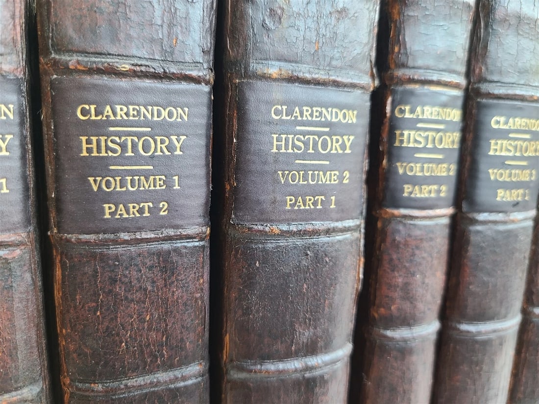 1717-24 HISTORY of REBELLION & CIVIL WARS in ENGLAND antique 7 VOLUMES complete - 2