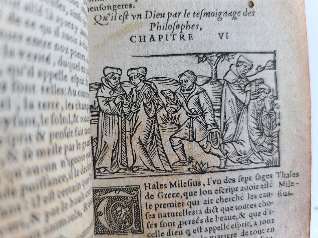 1551 TREATISE AGAINST PAGAN BELIEFS LACTANTIUS antique ILLUSTRATED 179 WOODCUTS - 3