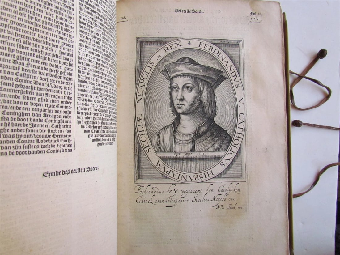 1610 CHARLES V BIOGRAPHY illustrated LATIN AMERICA Mexico Peru CONQUESTS ANTIQUE - 4