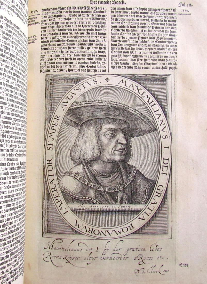 1610 CHARLES V BIOGRAPHY illustrated LATIN AMERICA Mexico Peru CONQUESTS ANTIQUE - 7