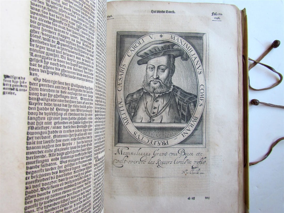 1610 CHARLES V BIOGRAPHY illustrated LATIN AMERICA Mexico Peru CONQUESTS ANTIQUE - 8