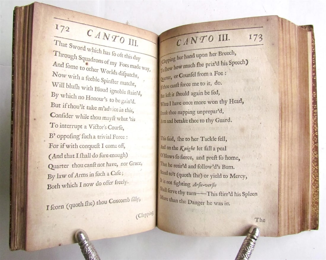 1694 HUDIBRAS Written in the time of Late Wars by SAMUEL BUTLER antique ENGLISH - 4