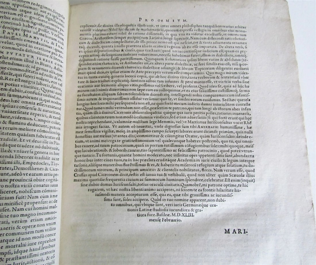 1588 CICERO NIZOLIUS SIVE THESAURUS CICERONIANUS antique FOLIO 16th CENTURY - 5
