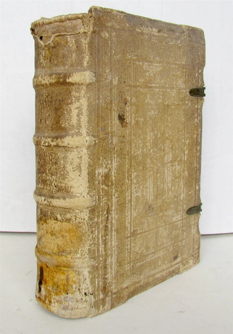 1587 Louis of Granada ANTIQUE PIGSKIN BINDING w/ CLASPS 16th century - 2