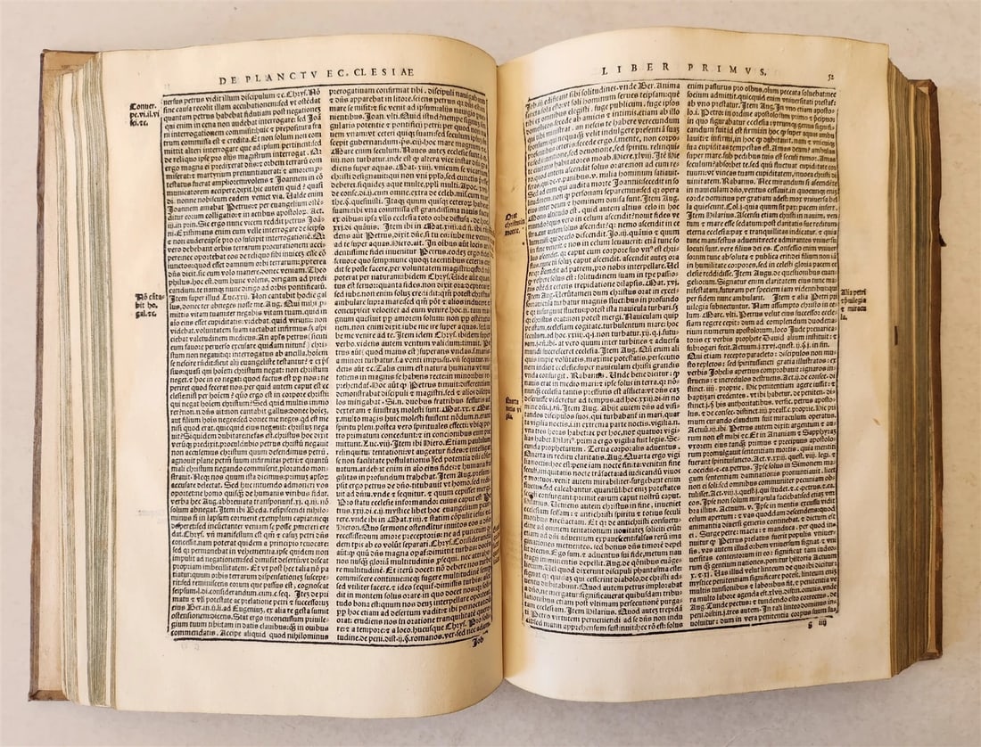 1560 CANON LAW WORK by GALICIAN LAWYER ALVARO PELAYO antique PIGSKIN BOUND FOLIO - 7