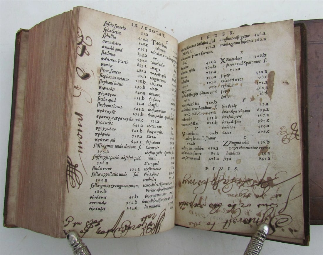 1579 PLUTARCH 3 VOLUMES PLUTARCHI CHAERONENSIS antique - 8