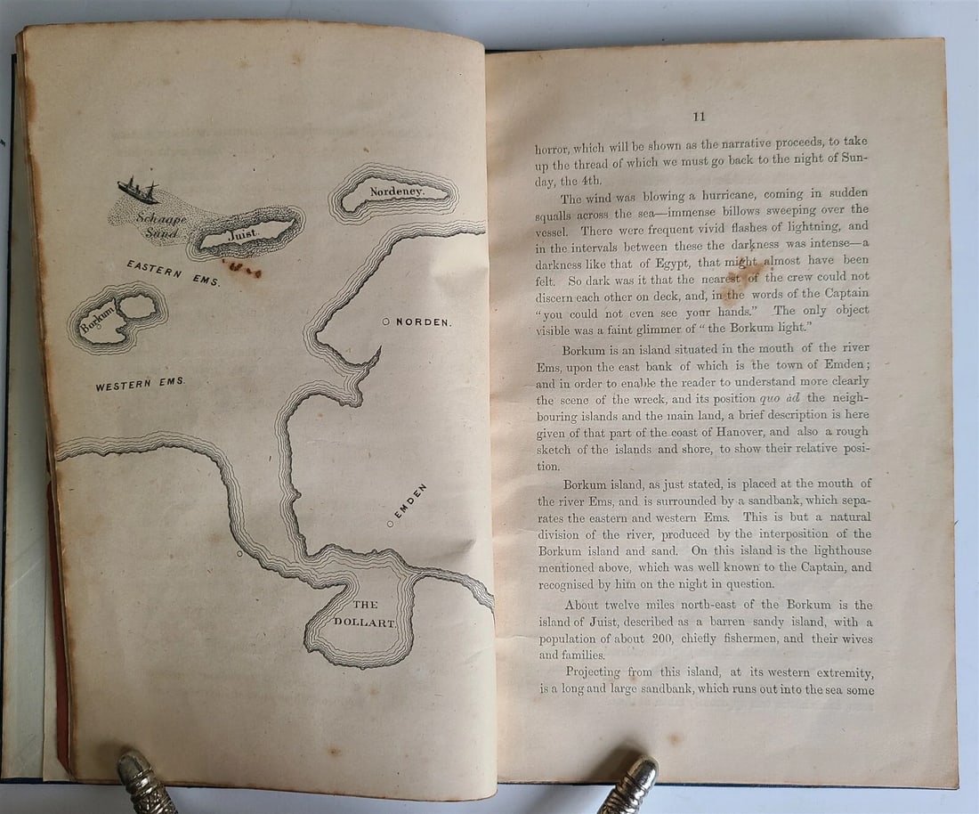 1866 SIX DAYS on THE MAST Narrative of EXCELSIOR LOSS antique BRITISH SHIPWRECK - 4