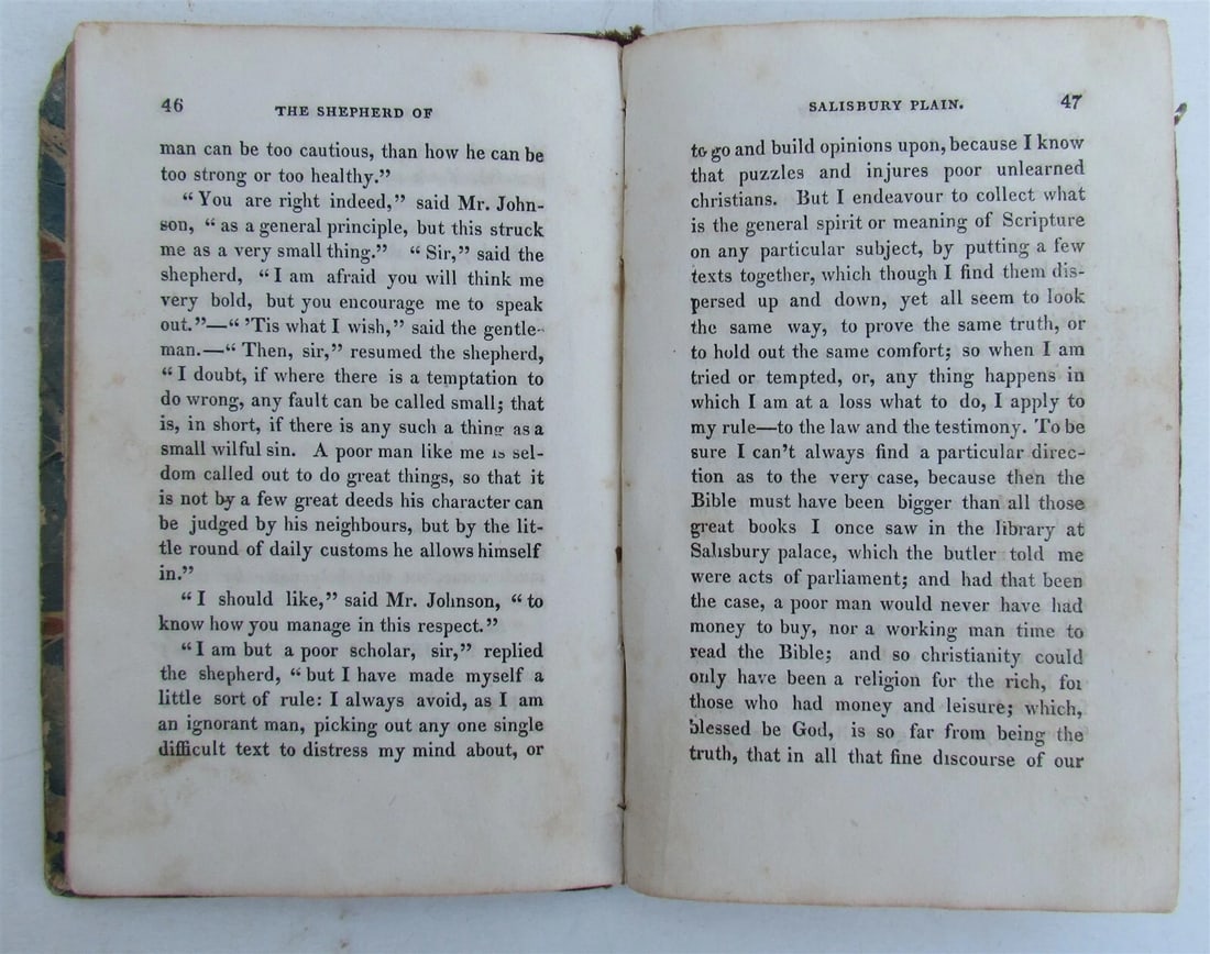 THE SHEPHERD of SALISBURY PLAIN by HANNAH MORE antique AMERICANA - 3