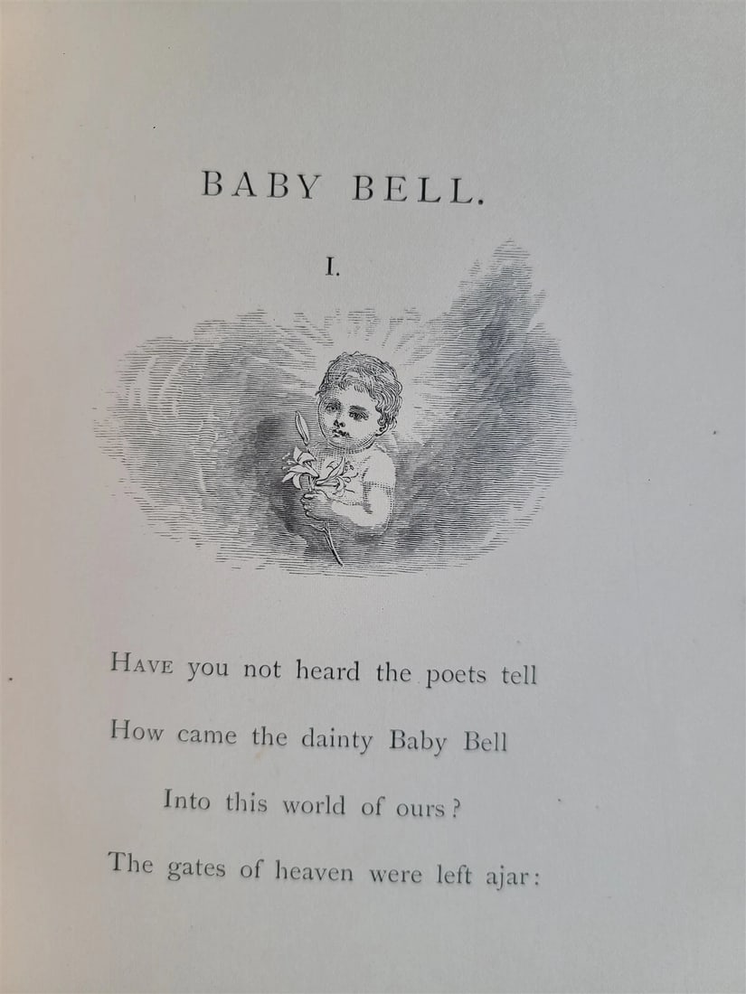 1878 BABY BELL by THOMAS BAILEY ALDRICH antique ILLUSTRATED POETRY Americana - 7