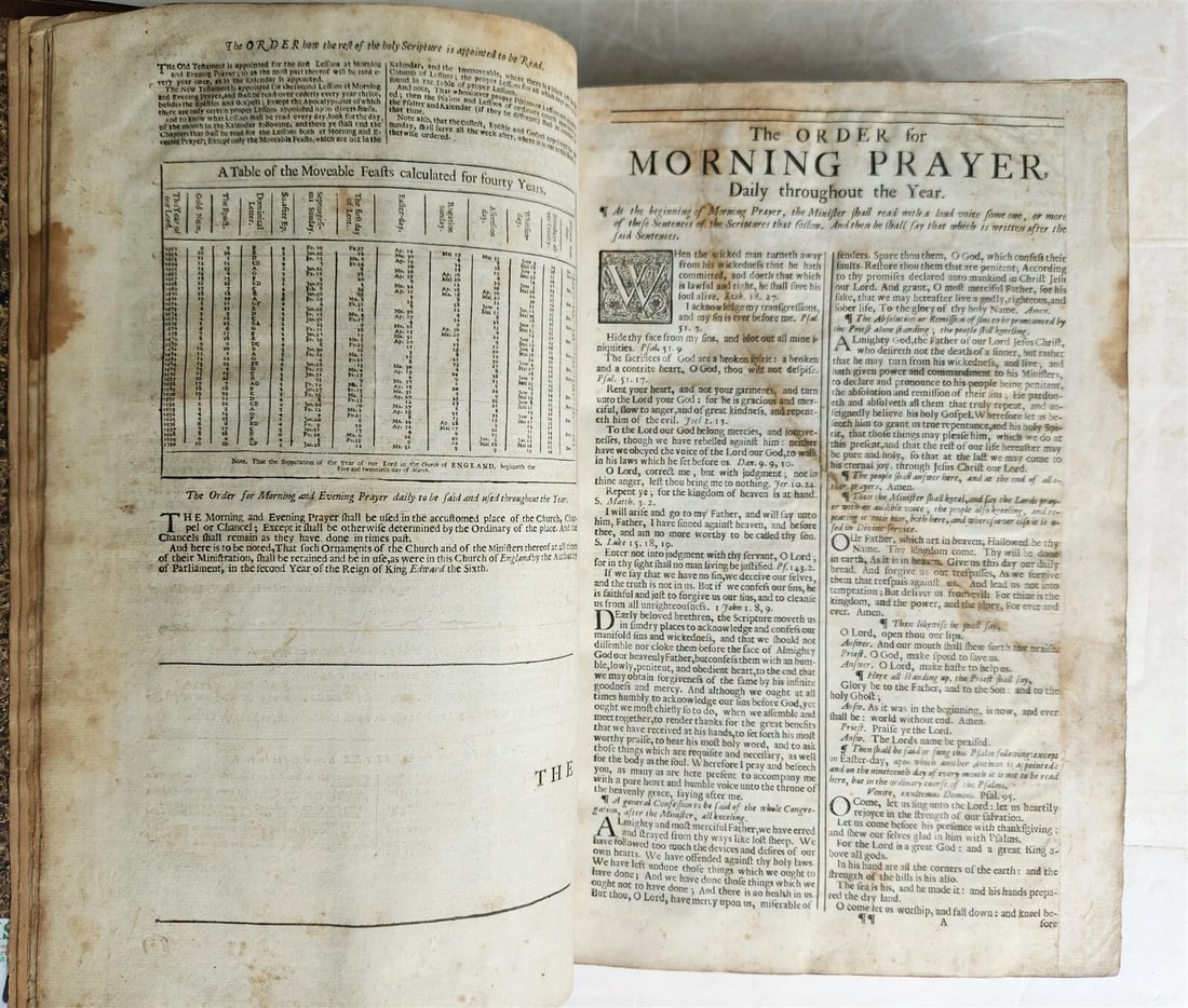 1688 BIBLE in ENGLISH FOLIO antique OLD & NEW TESTAMENT 17th CENTURY Oxford - 5