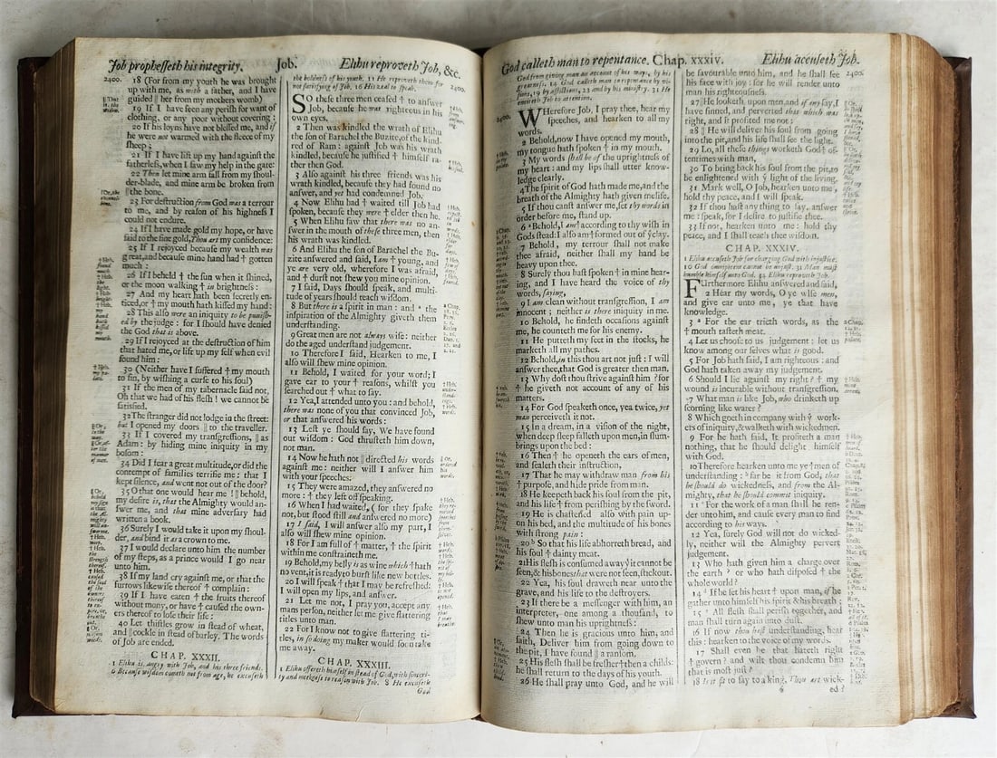 1688 BIBLE in ENGLISH FOLIO antique OLD & NEW TESTAMENT 17th CENTURY Oxford - 7