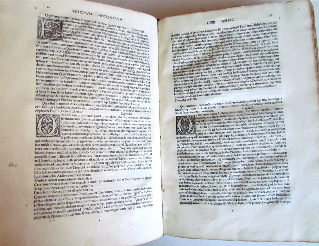 1517 ANTIQUARUM LECTIONUM COMMENTARIOS L. RICCHIERI POST-INCUNABULA antique RARE - 7