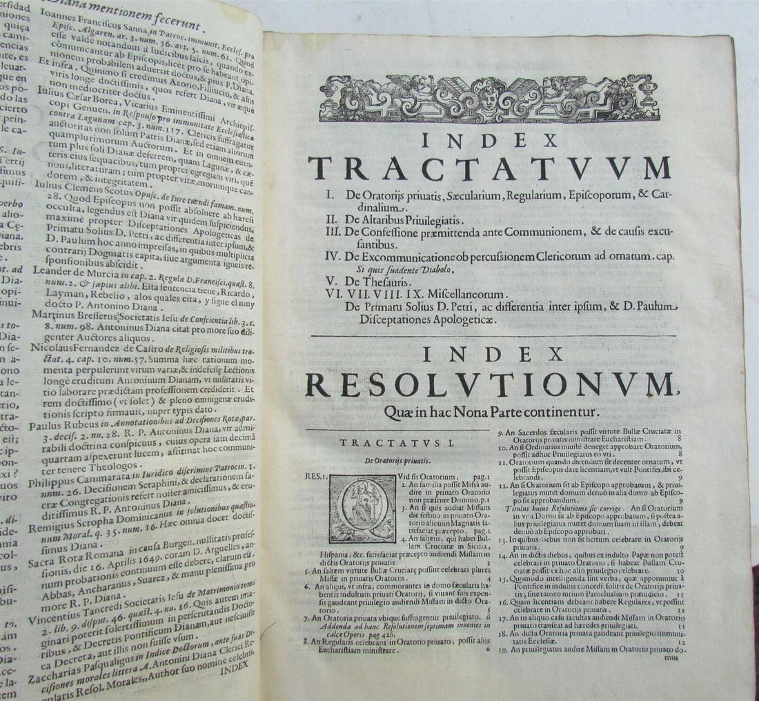 1650 VELLUM BOUND ANTIQUE FOLIO Antonini Diana Panormitani Resolutiones Morales - 5