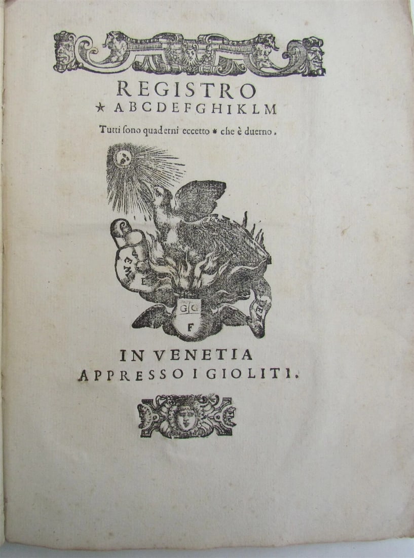 1583 ITALIAN HISTORY by LEONI Giovanni Battista antique 16th CENTURY - 2