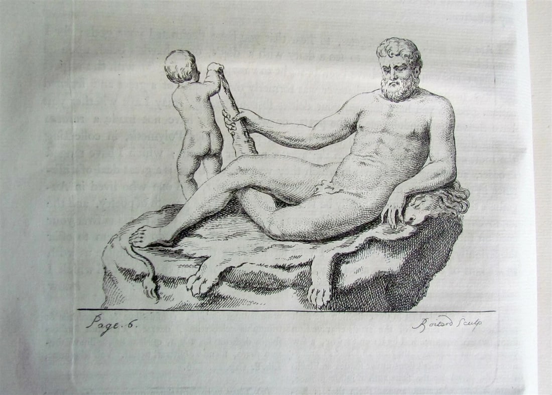 1747 POLUMETIS ILLUSTRATED ROMAN POETRY ANCIENT ARTISTS antique FOLIO in ENGLISH - 2