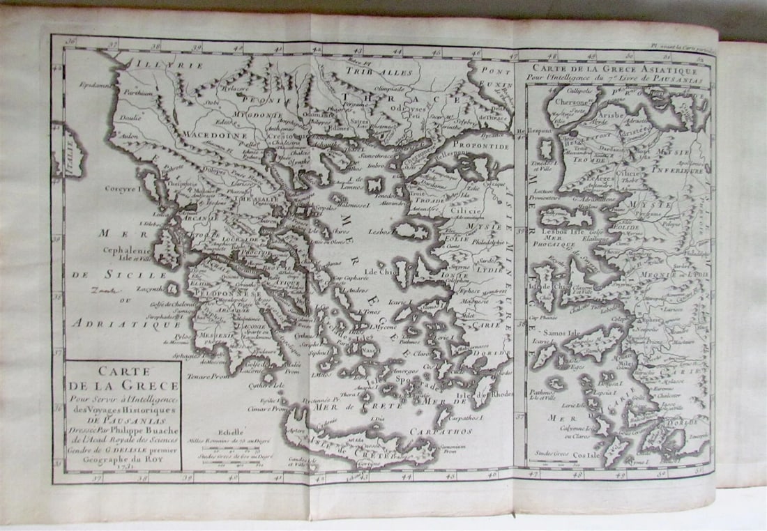 1731 Pausanias ou Voyage de La Grece antique in French ILLUSTRATED - 5