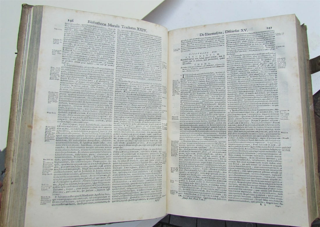 1703 BLIND-STAMPED PIGSKIN BOUND ANTIQUE FOLIO by Josephi Mansi Vol.2 - 7