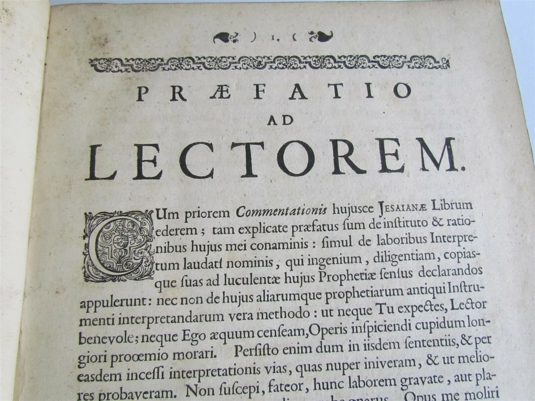 1724 2 VOLUMES Commentary on Isaiah by C.Vitringa antique FOLIOS VELLUM w/ MAP - 7